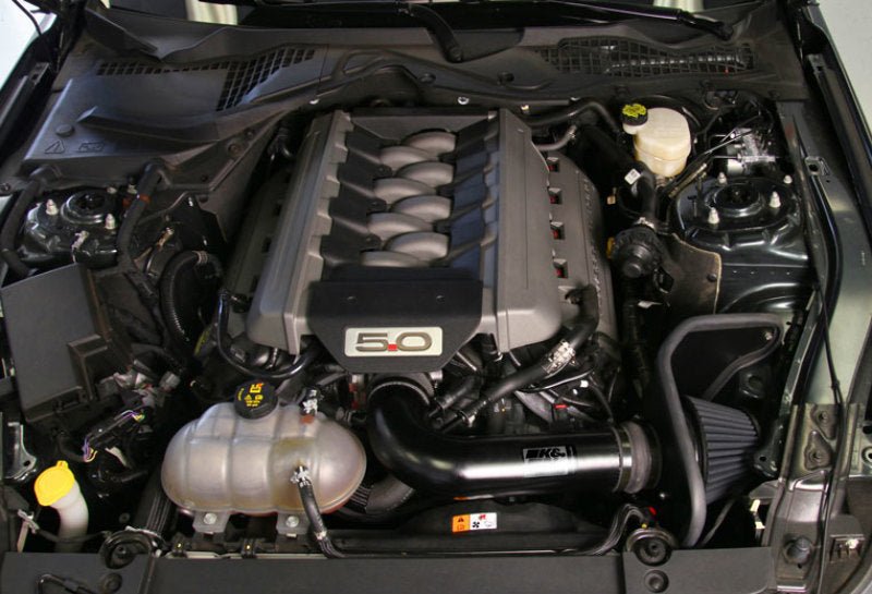 K&N 2015 Ford Mustang GT 5.0L V8 Black Performance Intake Kit - JDMuscleShop the look 2knn71-3535