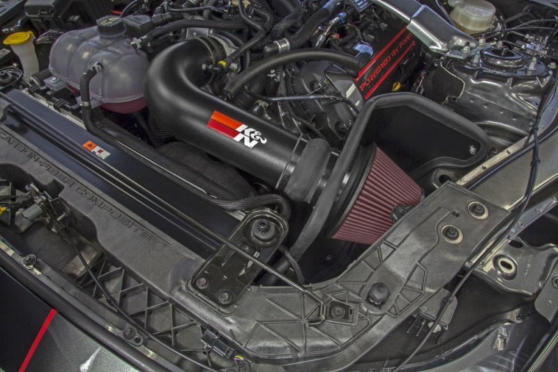 K&N 2016 - 2017 Ford Mustang Shelby 5.2L V8 Typhoon Cold Air Intake System - JDMuscleShop the look 2knn69-3538TTK