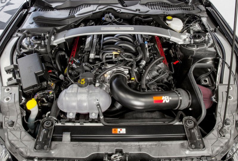 K&N 2016 - 2017 Ford Mustang Shelby 5.2L V8 Typhoon Cold Air Intake System - JDMuscleShop the look 2knn69-3538TTK