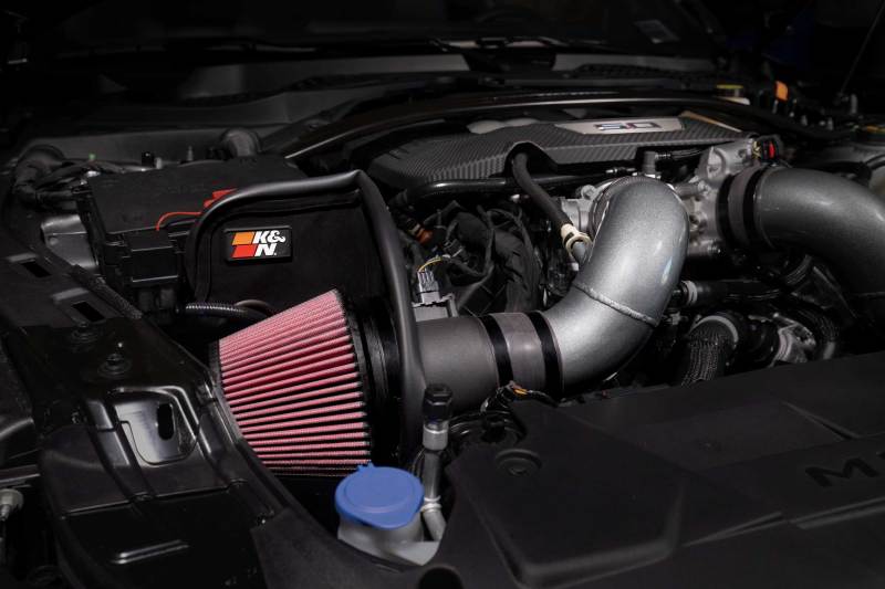 K&N 2024+ Ford Mustang V8 5.0L Typhoon Performance Air Intake System - JDMuscleShop the look 2knn69-3541TC