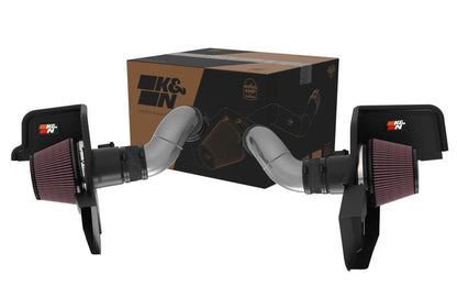 K&N 2024+ Ford Mustang V8 5.0L Typhoon Performance Air Intake System - JDMuscleShop the look 2knn69-3541TC