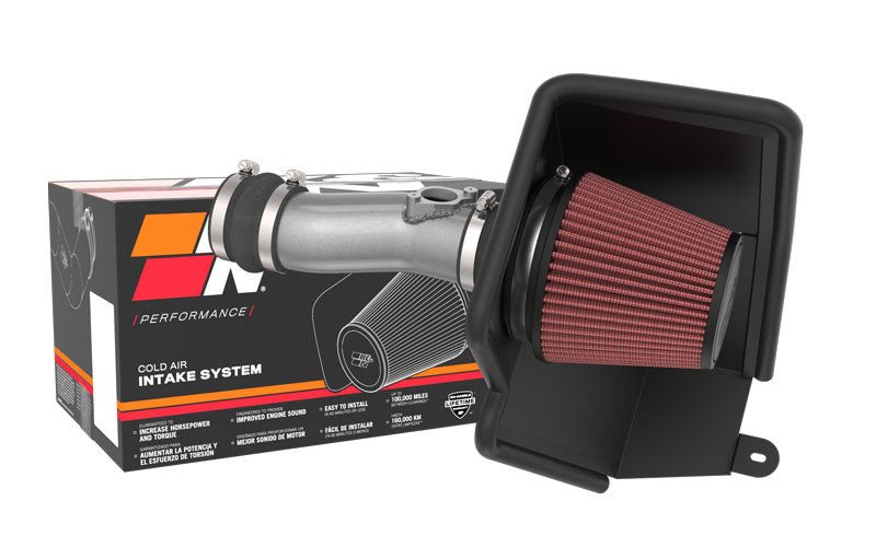 K&N [22-23 Civic] [22-23 Integra] Typhoon Cold Air Intake - Silver Aluminum - JDMuscleIntakesknn69-1509TC