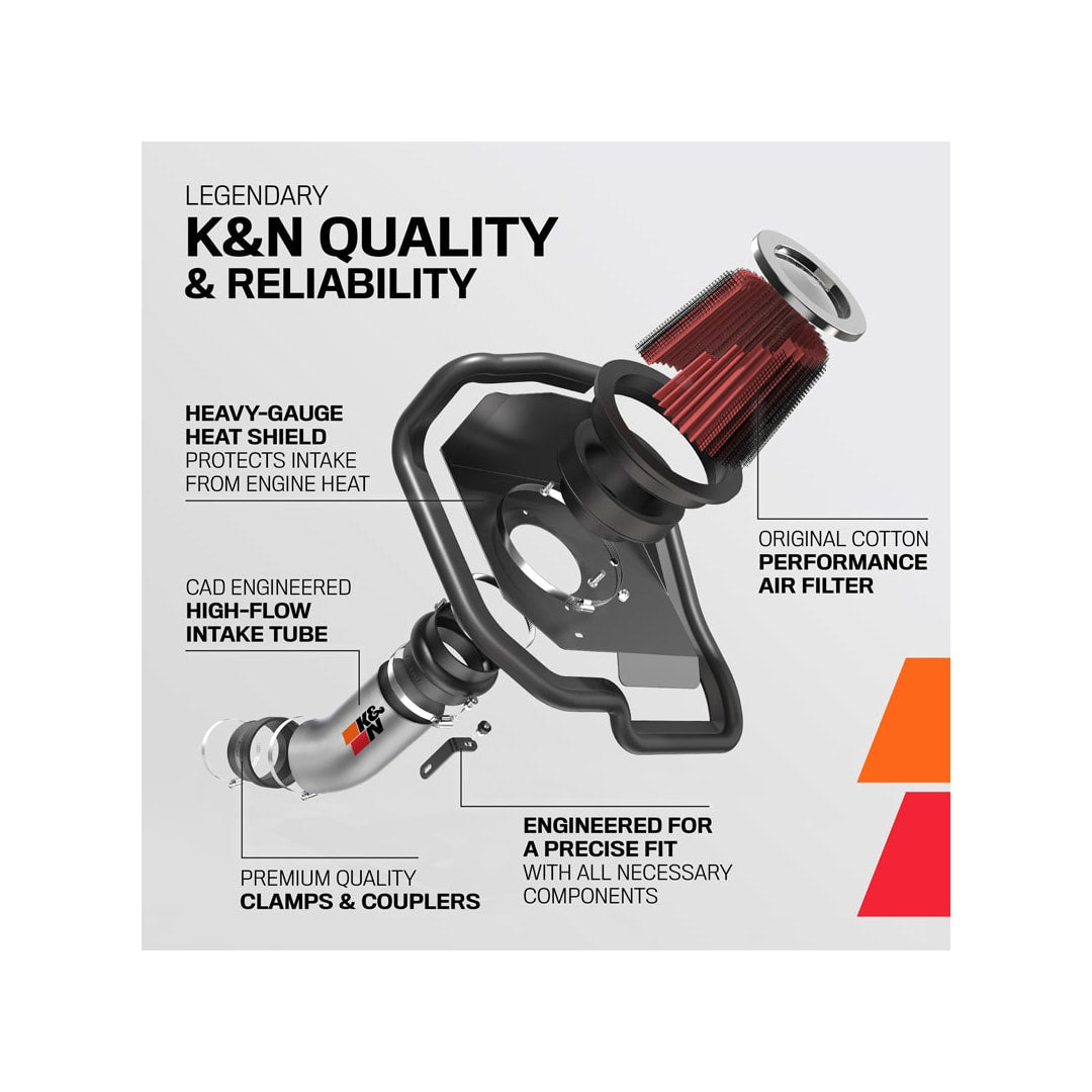 K&N [22 - 24 BRZ/GR86] 2.4L Typhoon Performance Air Intake System | 69 - 8624TC - JDMuscleIntakesknn69-8624TC