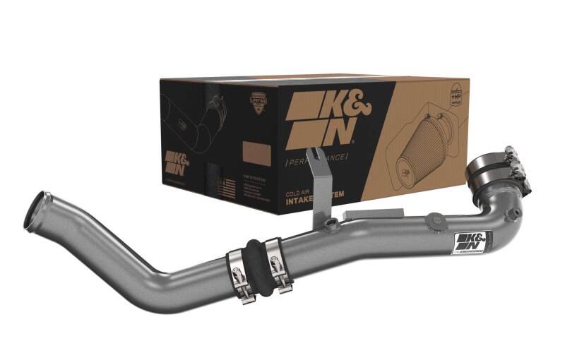 K&N 22 - 24 Honda Civic 1.5L L4 Aluminum Charge Pipe Kit - Gunmetal Gray - JDMuscleCharge Pipesknn77-1022KC