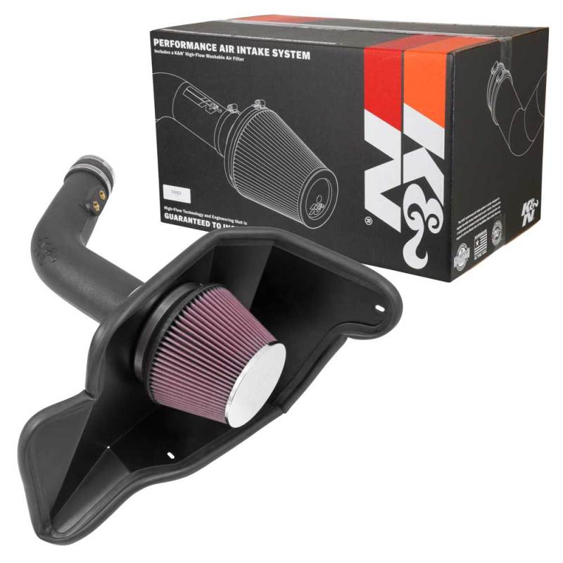 K&N Engineering 57 - 2594 Cold Air Intake Kit for 2015 - 2017 Ford Mustang 3.7L V6 F/I | knn57 - 2594 - JDMuscleSPK312736