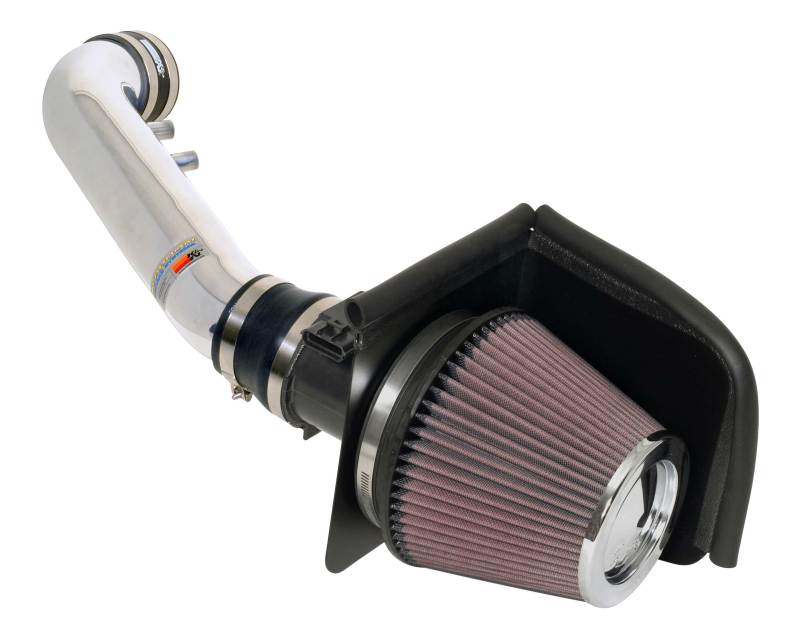 K&N Engineering 69 - 3521TP Cold Air Intake System for 2002 - 2004 Ford Mustang GT 4.6L - Polished Typhoon Short Ram Intake | knn69 - 3521TP - JDMuscleSPK17748