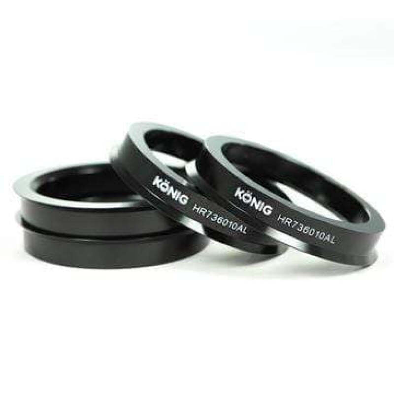 Konig Aluminum Hub Ring 73.1mm O.D. / 60.1mm I.D. (4pcs) - JDMuscleSPKkngHR736010AL