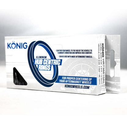 Konig Aluminum Hub Ring Set (4pcs) - 73.1mm O.D. / 66.1mm I.D. - JDMuscleSPKkngHR736610AL
