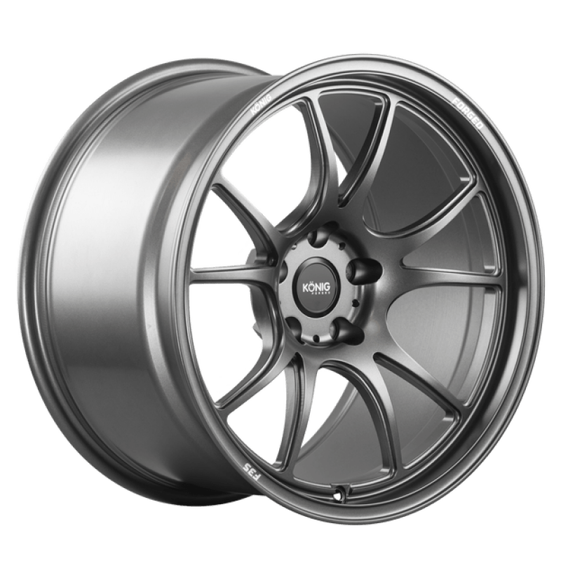Konig Forged F3S 19X9 5X130 ET48 Satin Charcoal Knurled Bead - JDMuscleSPKkngF3S9953048G