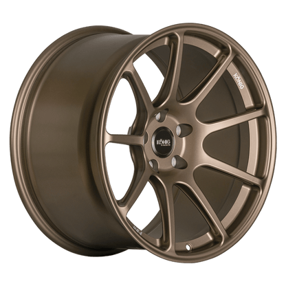 Konig Forged F5R 18x9 5x112 ET42 Satin Bronze Wheel (Knurled Bead) - JDMuscleSPKkngF5R998512428