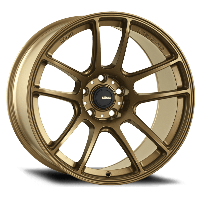 Konig Heliogram 18X8.5 5X114.3 ET32 Matte Bronze Knurled Bead Flow Formed - JDMuscleSPK504084