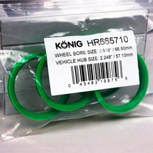 Konig Hub Ring Set (4pcs) - 66.5mm O.D. / 57.1mm I.D. - JDMuscleSPKkngHR665710
