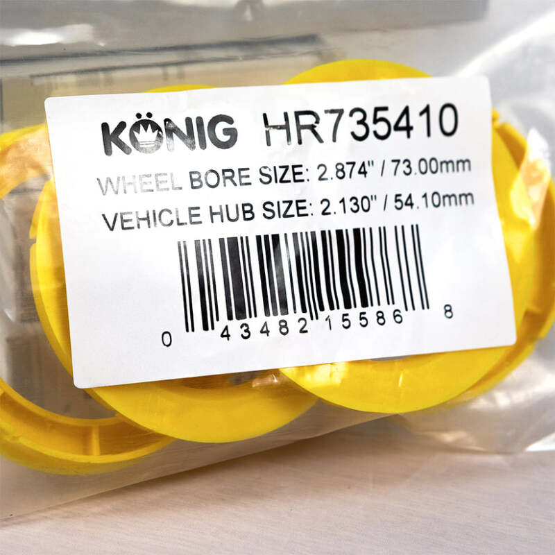 Konig Hub Ring Set (4pcs) - 73.1mm O.D. / 54.1mm I.D. - JDMuscleSPKkngHR735410