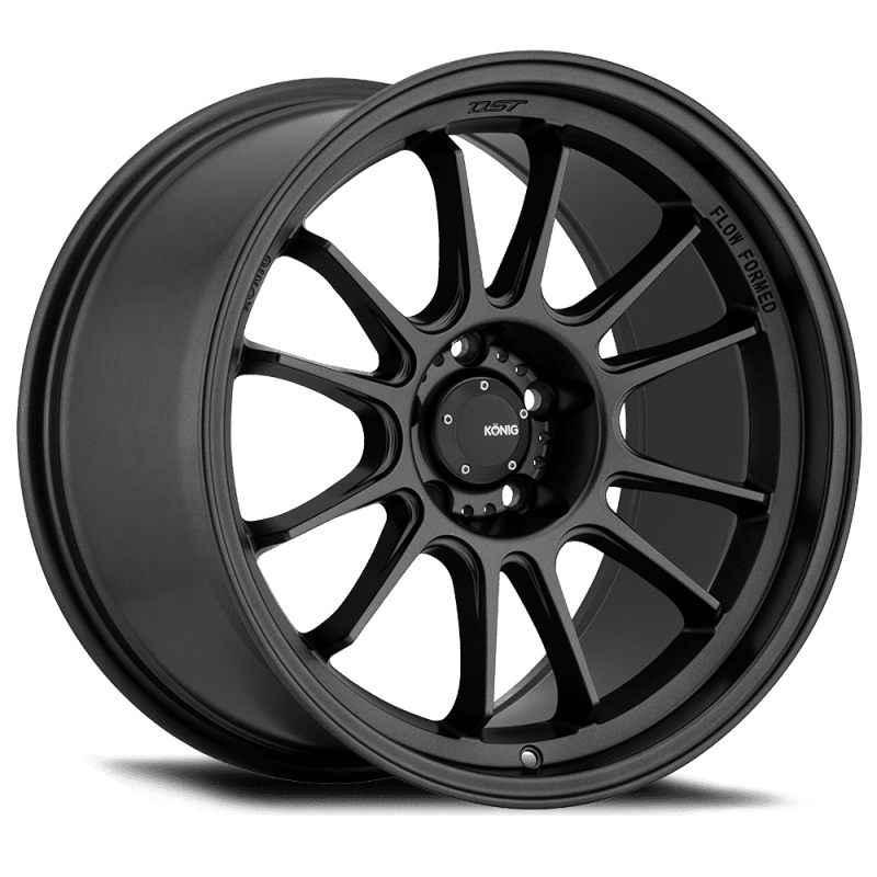 Konig Hypergram 19X8.5 5X114.3 ET38 Matte Black Flow Formed - JDMuscleSPK504109