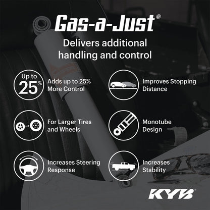 KYB Gas - a - Just Monotube Shock Absorber for Ford Mustang and Volkswagen Beetle - Part KYBKG4521 | kybKG4521 - JDMuscleSPK265233
