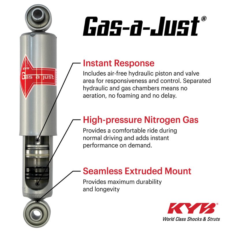 KYB Gas - A - Just Rear Shock Absorber for Chevrolet Corvette 1984 - 1987 - Part Number KYBKG5564 | kybKG5564 - JDMuscleSPK265181