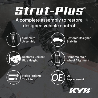 KYB Strut - Plus Assembly for Toyota Highlander V6 3.5L (2014 - 2019) Front Right - KYB SR4782 | kybSR4782 - JDMuscleSPK832438