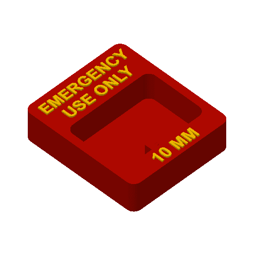 LayerX 10MM Socket 'Emergency Use Only' Stand - JDMuscleToolsLAX-000001BlackBlack1/4