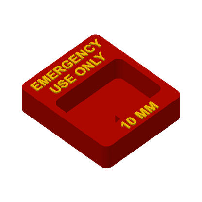 LayerX 10MM Socket 'Emergency Use Only' Stand - JDMuscleToolsLAX-000001BlackBlack1/4
