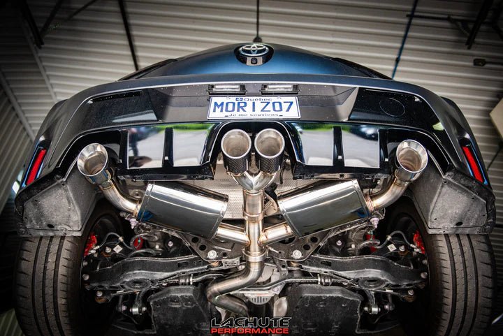 LP Adventure [23+ GR Corolla] Catback Exhaust - Carbon Tips | FLP2023+CB - CGR - C - JDMuscleCat Back Exhaust SystemlpaFLP2023+CB-CGR-C