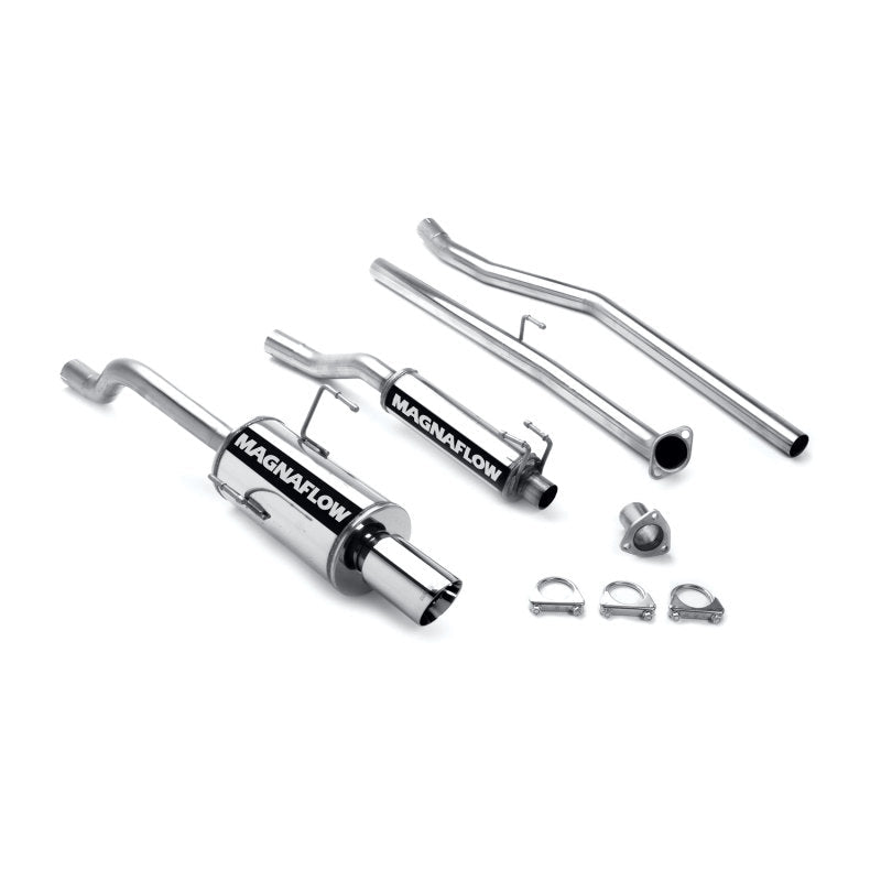 MagnaFlow [01-05 Civic] Street Series Cat-Back Exhaust System - Polished Stainless Steel - JDMuscleCat Back Exhaust Systemmag15712