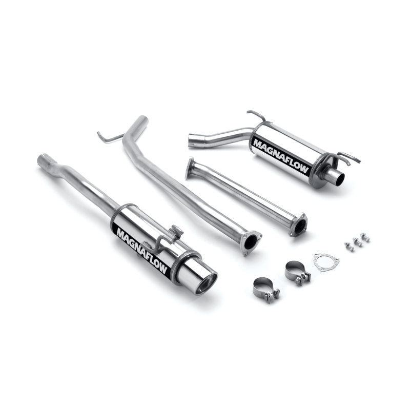 MagnaFlow [06-11 Civic] Street Series Cat-Back Exhaust System - Polished Stainless Steel - JDMuscleCat Back Exhaust Systemmag16687