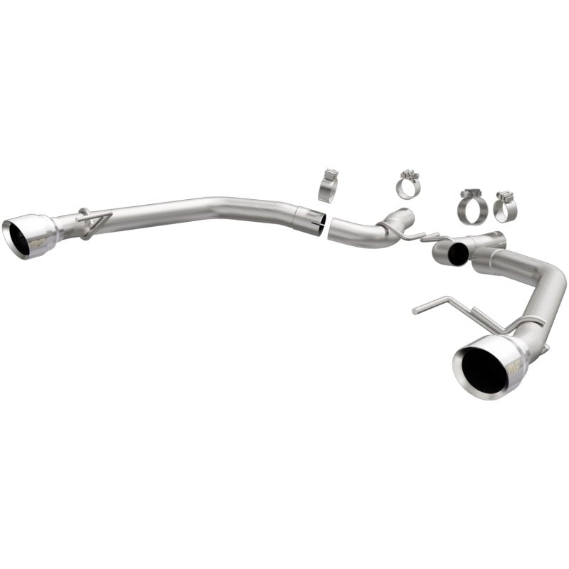 MagnaFlow 2015 - 2017 Ford Mustang V6 3.7L Race Series Axle Back w/ Dual Polished Tips - JDMuscleShop the look 2mag19345