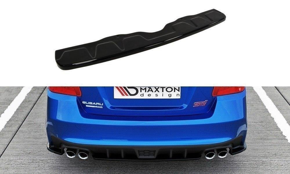 Maxton Design [15 - 21 WRX/STI] Rear Splitter - GLOSS BLACK - JDMuscleBody KitsSU-IM-4-WRX-STI-RD1G