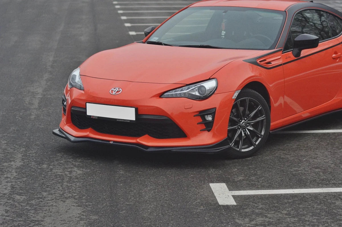 Maxton Design [17 - 20 Toyota GT86 Facelift] Front Splitter V.2 - GLOSS BLACK - JDMuscleFront LipsTO-GT86-1F-FD2G