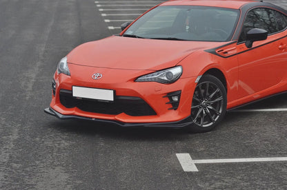 Maxton Design [17 - 20 Toyota GT86 Facelift] Front Splitter V.2 - GLOSS BLACK - JDMuscleFront LipsTO-GT86-1F-FD2G