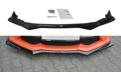 Maxton Design [17 - 20 Toyota GT86 Facelift] Front Splitter V.2 - GLOSS BLACK - JDMuscleFront LipsTO-GT86-1F-FD2G
