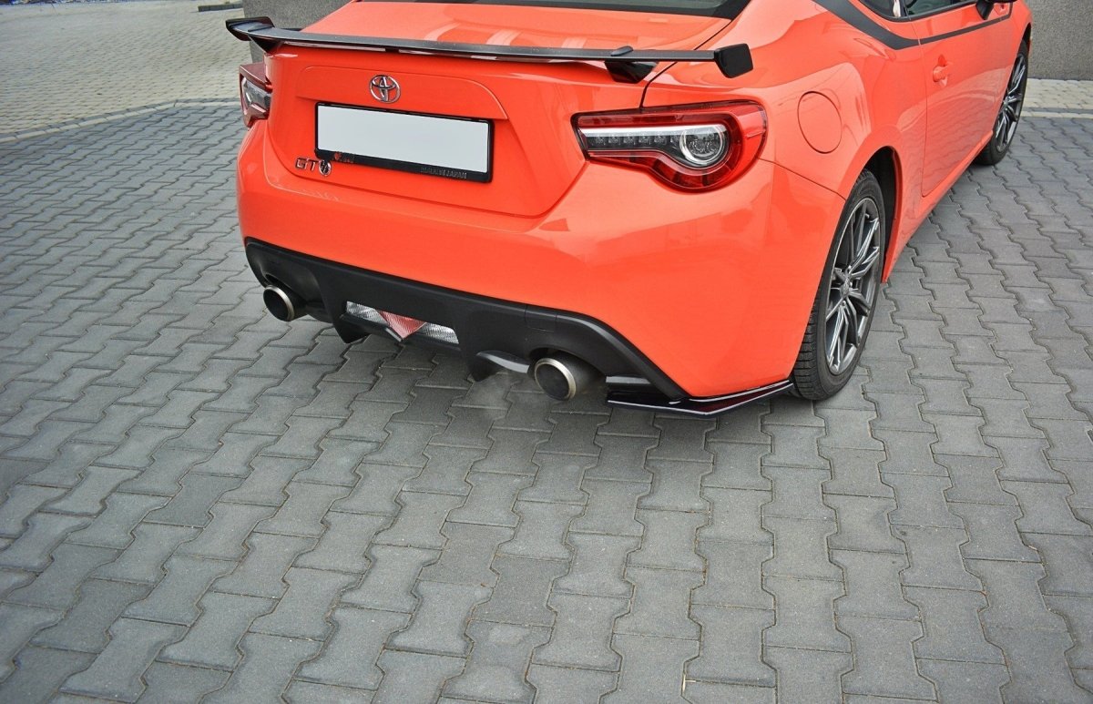 Maxton Design [17 - 20 Toyota GT86 Facelift] Rear Side Splitters V.1 - GLOSS BLACK - JDMuscleRear LipsTO-GT86-1F-RSD1G