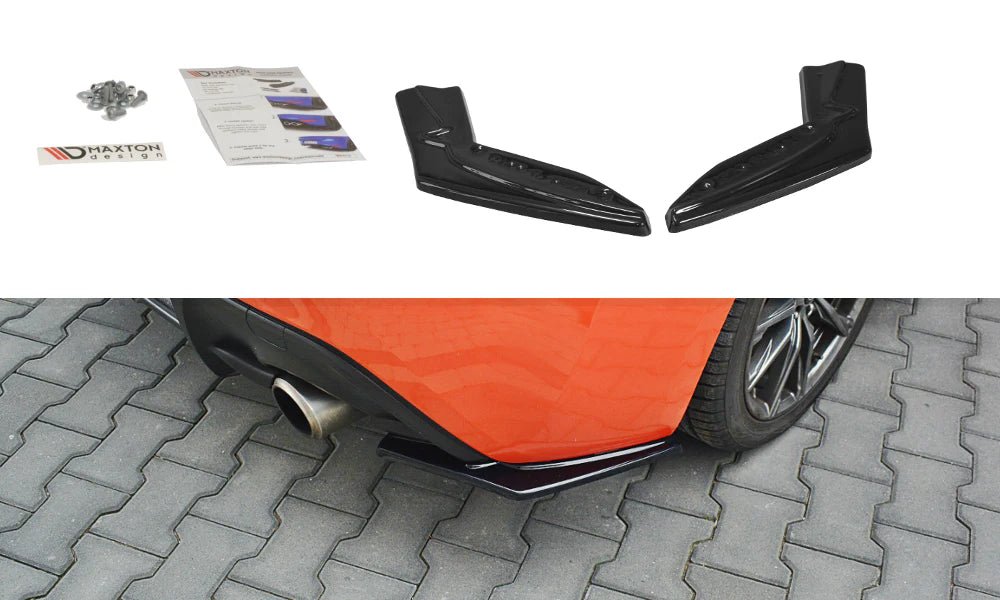 Maxton Design [17 - 20 Toyota GT86 Facelift] Rear Side Splitters V.1 - GLOSS BLACK - JDMuscleRear LipsTO-GT86-1F-RSD1G