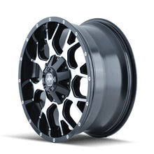 Mayhem 8015 Warrior 17x9 / 5x114.3 BP / - 12mm Offset / 87mm Hub Black/Machined Face Wheel - JDMuscleSPK518332