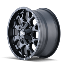 Mayhem 8015 Warrior 18x9 / 5x114.3 BP / - 12mm Offset / 87mm Hub Matte Black Wheel - JDMuscleSPK518415