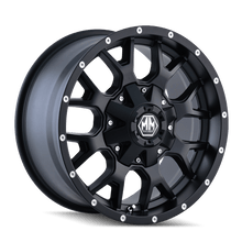 Mayhem 8015 Warrior 18x9 / 5x114.3 BP / - 12mm Offset / 87mm Hub Matte Black Wheel - JDMuscleSPK518415