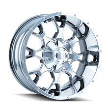 Mayhem 8015 Warrior 18x9 / 5x114.3 BP / 18mm Offset / 87mm Hub Chrome Wheel - JDMuscleSPK518448