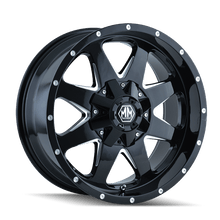 Mayhem 8040 Tank 18x9 / 5x114.3 BP / 10mm Offset / 87mm Hub Black w/ Milled Spokes Wheel - JDMuscleSPK518089