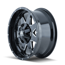 Mayhem 8040 Tank 20x9 / 5x114.3 BP / - 12mm Offset / 87mm Hub Black w/ Milled Spokes Wheel - JDMuscleSPK518079