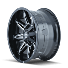 Mayhem 8090 Rampage 18x9 / 5x114.3 BP / 18mm Offset / 87mm Hub Black w/ Milled Spokes Wheel - JDMuscleSPK517987