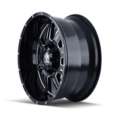Mayhem 8100 Monstir 18x9 / 5x114.3 BP / - 12mm Offset / 87mm Hub Black w/ Milled Spokes Wheel - JDMuscleSPK517824