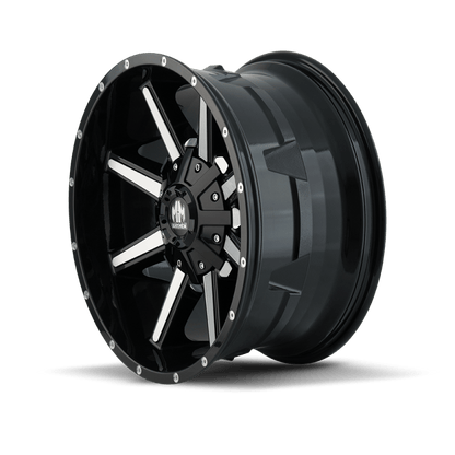 Mayhem 8104 Arsenal 17x9 / 5x114.3 BP / - 12mm Offset / 87mm Hub Black/Machined Face Wheel - JDMuscleSPK517196