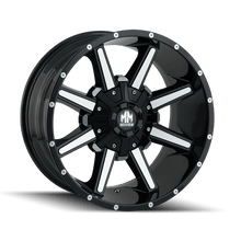 Mayhem 8104 Arsenal 18x9 / 5x114.3 BP / - 12mm Offset / 87mm Hub Black/Machined Face Wheel - JDMuscleSPK517197