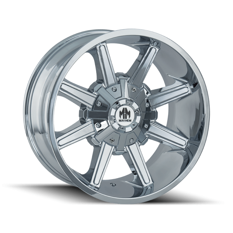 Mayhem 8104 Arsenal 18x9 / 5x114.3 BP / - 12mm Offset / 87mm Hub Chrome Wheel - JDMuscleSPK517234