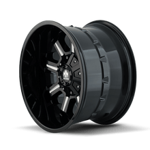 Mayhem 8105 Combat 17x9 / 5x114.3 BP / - 12mm Offset / 87mm Hub Black w/ Milled Spokes Wheel - JDMuscleSPK517479