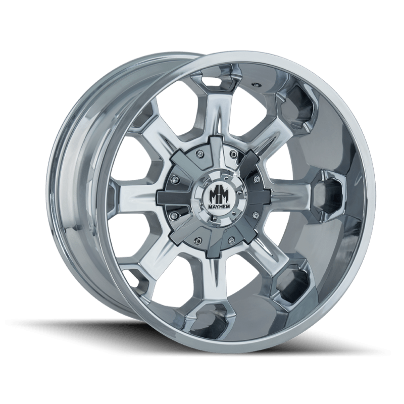 Mayhem 8105 Combat 18x9 / 5x114.3 BP / 18mm Offset / 87mm Hub Chrome Wheel - JDMuscleSPK517525