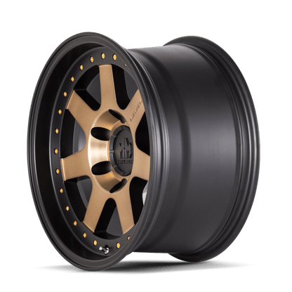 Mayhem 8300 Prodigy 17x9 / 5x114.3 BP / - 6mm Offset / 72.6mm Hub Matte Black w/ Bronze Tint Wheel - JDMuscleSPK517926