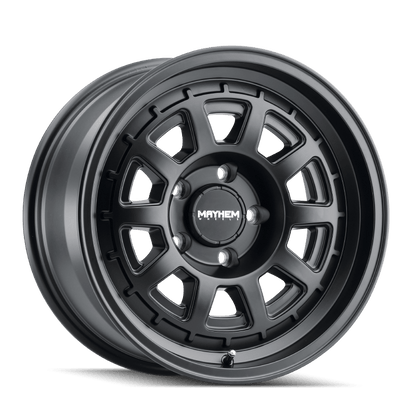 Mayhem 8303 Voyager 17x8 / 5x114.3 BP / 38mm Offset / 72.6mm Hub Matte Black Wheel - JDMuscleSPK518224