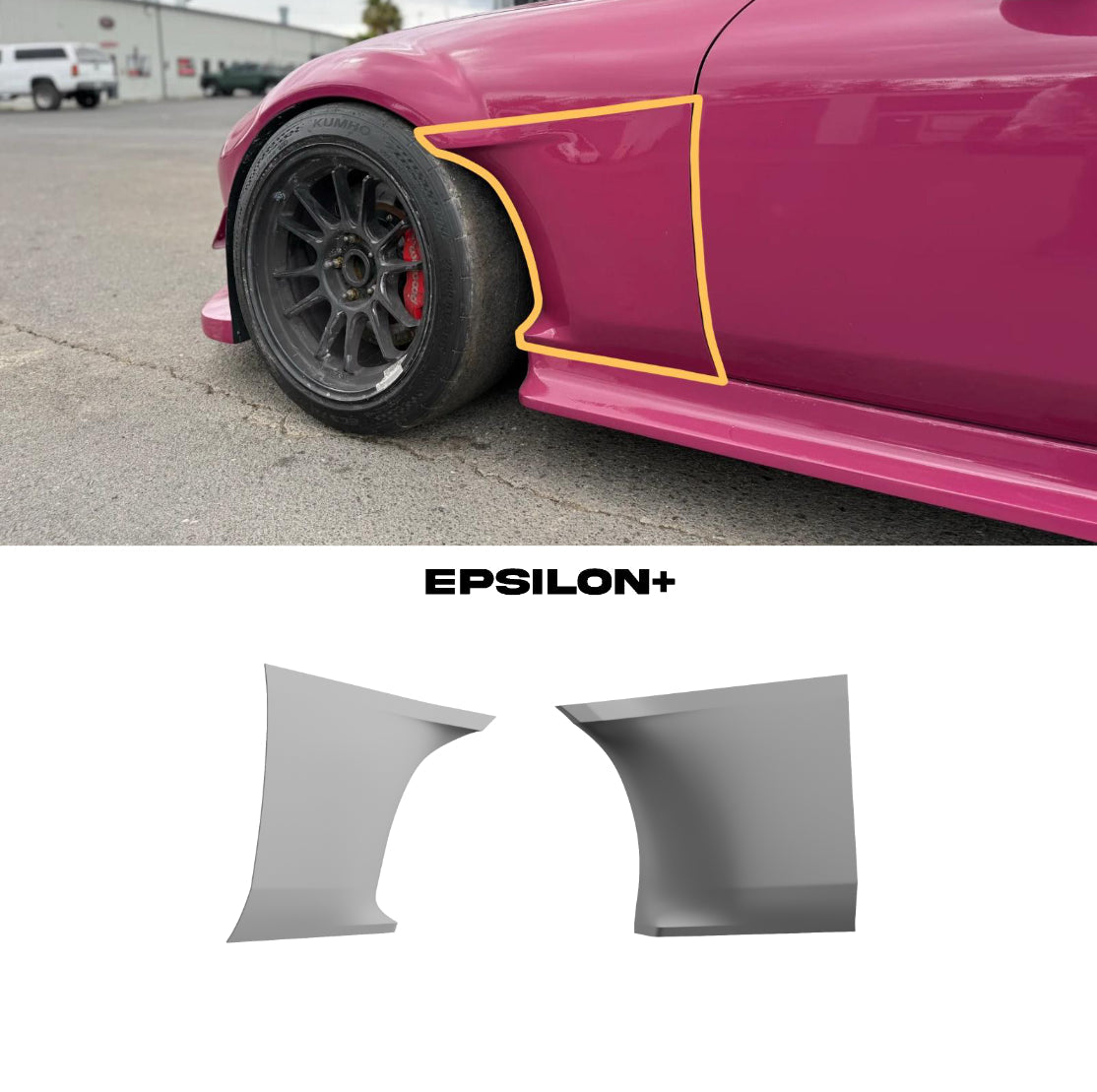 Epsilon+ [05-15 Mazda MX-5 Miata NC]  Fender Cuts