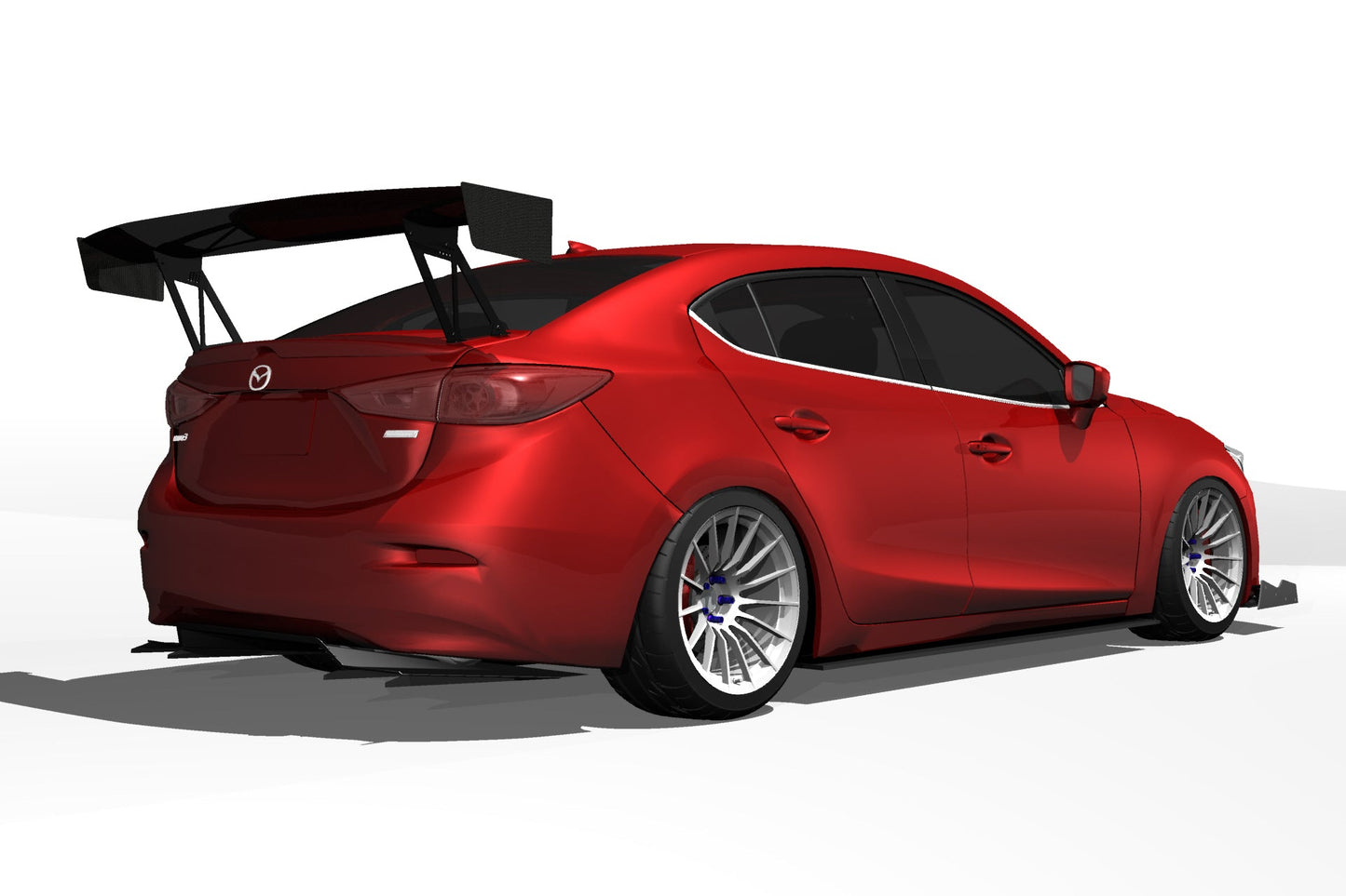 Epsilon+ [14-18 Mazda3 Gen3 Sedan BM/BN] Diffuser V1+
